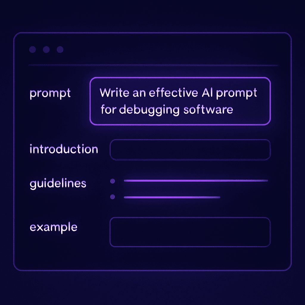 AI prompt structure diagram