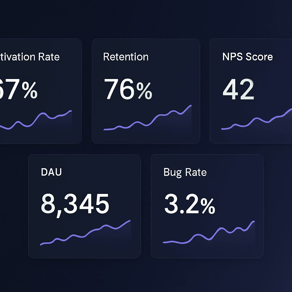 Product health metrics chart